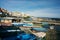 Picturesque marina with fishing boats in Aci Trezza, Sicily