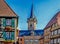 Picturesque Marketplace in Obernai, Alsace, France