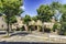 Picturesque medieval buildings in Bagno Vignoni, province of Siena, Italy