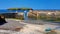 Picturesque Mullion harbour in Cornwall