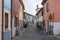 A picturesque narrow street in the ancient district of San Giuliano