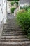 The picturesque narrow street in Chinon