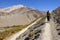 Picturesque nepalese landscape with walkway