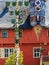 Picturesque New Town Hall in Ochsenfurt near Wuerzburg, Germany