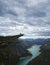 Picturesque Norway landscape.Trolltunga