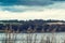 Picturesque panorama of Linlithgow Loch in Linlithgow in Scotland, UK