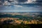 A picturesque panorama from Swiety Krzyz in Swietokrzyskie Mountains, Poland.