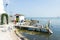 Picturesque pier near the lighthouse, Marken, Netherlands