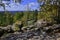 The picturesque plateau of the Kamenny Gorod settlement on the top of the Rudyansky Spoi ridge