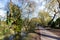 Picturesque promenade along the canal