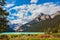 The picturesque promenade on glacial Lake Louise