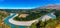 Picturesque Rakaia Gorge and Rakaia River on the South Island of New Zealand