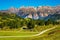 The picturesque road on the Sella Pass