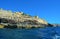 The picturesque rocky coast of Malta Island