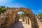 Picturesque ruins of the ancient seaport Caesarea