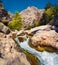 Picturesque scene in Goynuk canyon, located in District of Kemer, Antalya Province. Beautiful outdoor scenery in Turky, Asia. Art