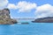 Picturesque scene of sailboats docked in a serene lagoon in the Aegean Sea, Greece