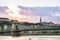 Picturesque scenery of the Budapest city in