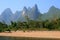 Picturesque scenery on the Li River, Guangxi, Guilin