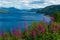 Picturesque Scottish lake and a mackerel sky