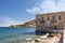 The picturesque seaside Agia Marina village in Leros island, Greece