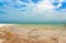 The picturesque shoreline of the Dead sea
