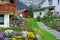 Picturesque single family homes and traditional architecture in the Obertoggenburg region, Unterwasser - Canton of St. Gallen