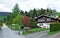 Picturesque single family homes and traditional architecture in the Obertoggenburg region, Unterwasser - Canton of St. Gallen