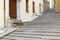 Picturesque staircase in an italian small town