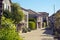 Picturesque street in Pujols, Lot-et-Garonne, France.