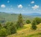 Picturesque summer Carpathian mountain countryside view, Ukraine