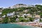 Picturesque summer landscape of vietri sul mare beach, Italy