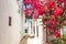 Picturesque summer streets of Kalkan old town, Antalya, Turkey