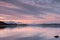 Picturesque sunset at Lake Tekapo