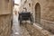 Picturesque traditional carriage in Palma de Mallorca old town. Balearic islands