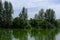 Picturesque, tranquil scenery of trees and river at Punggol Barat / Punggol Timor Island, Singapore. Nature wallpaper; background