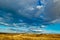 Picturesque variety of beautiful clouds in the sky over the Ukrainian country.