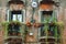 Picturesque venetian balconies