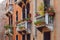 Picturesque venetian balconies