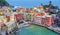 Picturesque Vernazza town on Mediterranean sea coast, Cinque Terre, Italy