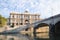 Picturesque view of beautiful building of Supreme Court of Cassation over the Tiber river in Rome, Italy