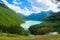 Picturesque view of blue Kucherla lake, Altai Mountains