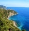 Picturesque view of Corniglia vilage in summer. Cinque Terre Five Lands National Park. Italy.