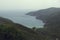 Picturesque view of a fish farm in Aegean sea close to Mamba beach in Sithonia Greece