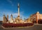 Picturesque view on Great Square of Hradec Kralove, Czech Republic