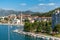 Picturesque view of a harbor featuring several boats docked in the water. Ploce, Croatia.