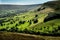 Picturesque View on the Hills near Edale, Peak District National Park, Derbyshire, England, UK