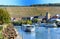 Picturesque view of the Main-River banks of Wuerzburg, Bavaria, Germany