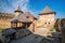 Picturesque view of medieval Khotyn fortress, Chernivtsi region. Ukraine