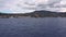 Picturesque view from Mediterranean sea on cityscape at seashore. Lipari Islands, Sicily, Italy